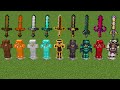 Which sword is stronger in Minecraft experiment?