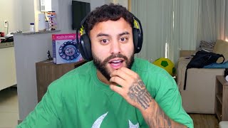 Jhow reagindo a briga do afrodisíaco com o Orochi no SBT 