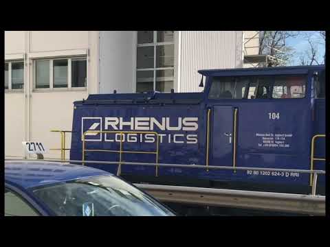 Rhenus Logistics Anfahrt Zuckerzug zur Südzucker Neuoffstein (Baureihe 203)
