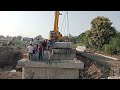 PSC Slab Launching At Railway Bridge