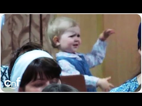 Little Maestro Girl Conducts Choir