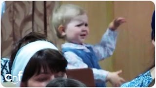 Little Maestro Girl Conducts Choir