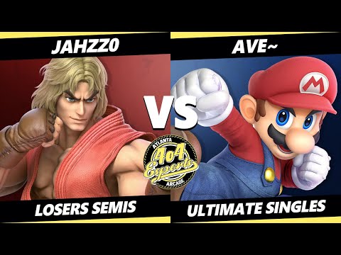 4o4 Smash Night 54 Losers Semis - Jahzzo (Ken) Vs. Ave~ (Mario) SSBU Ultimate Tournament