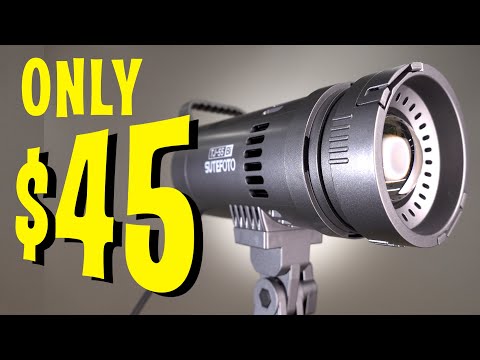 This $45 Photography Video Light is SO MUCH FUN! Sutefoto TJ 55 Bi LED Spotlight for video vlogging