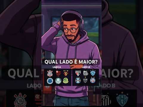 ⚽️🤔 QUAL LADO É MAIOR? #futebol #corinthians #flamengo #palmeiras #saopaulo #cruzeiro