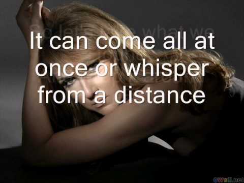Celine Dion-Love doesn't ask why with lyrics