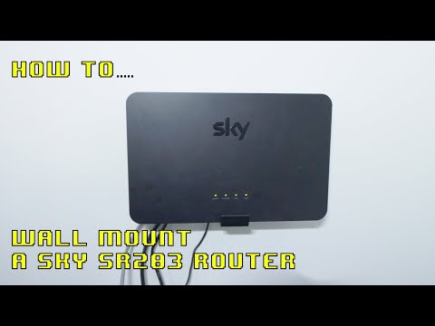 How To Wall Mount a SR203 Sky Q Fibre Router