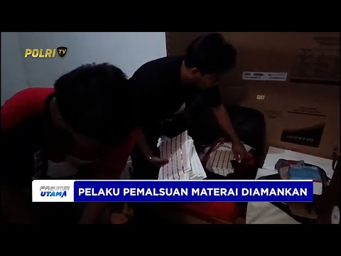 POLRES PELABUHAN TANJUNG PRIOK UNGKAP SINDIKAT PEMALSUAN MATERAI RUGIKAN NEGARA RP1,17 MILIAR