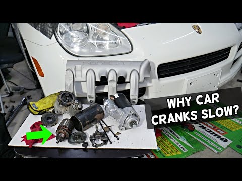WHY PORSCHE CRANKS SLOW, STARTS SLOW, EASY FIX