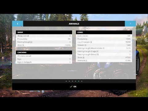 Farming Simulator 2015 Gameplay - How to feed cows mixed rations and get 100% productivity
