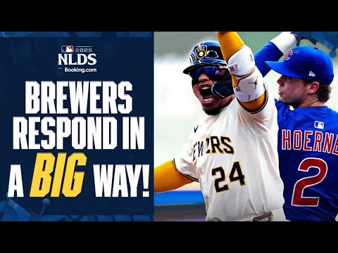 SIX RUNS in ONE INNING for the Milwaukee Brewers ties a franchise Postseason record!