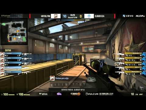 Cloud9 vs Virtus.Pro, Game 1 (CEVO-P LAN Finals CS:GO Season 7) - Misled & HenryG