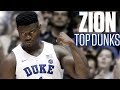 Zion Williamson S Top 10 Dunks College Basketball Highlights