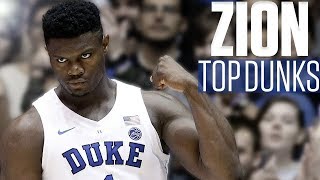 Zion Williamson&#39;s top 10 dunks | College Basketball Highlights
