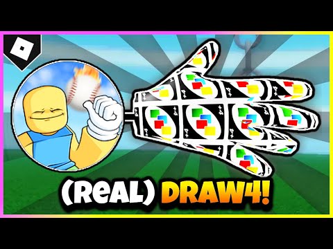 How To ACTUALLY Get DRAW4 GLOVE & "Oh! That’s a Baseball!" BADGE in SLAP BATTLES! [ROBLOX]