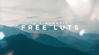 10 Cinematic LUTs For FREE
