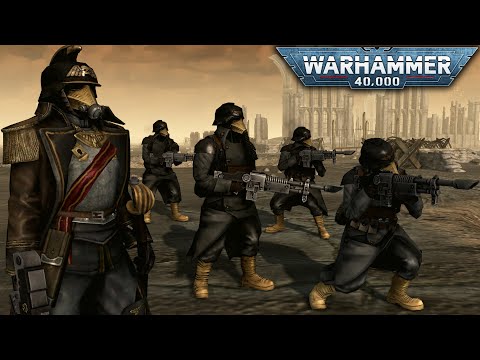 WARHAMMER 40K CINEMATIC BATTLE - Death Korps of Krieg vs Necrons (4K)