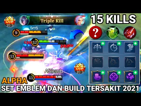Alpha di BUFF ‼️ ALPHA JADI META 😱 Item build Alpha Tersakit 2021 | Alpha Mobile Legends