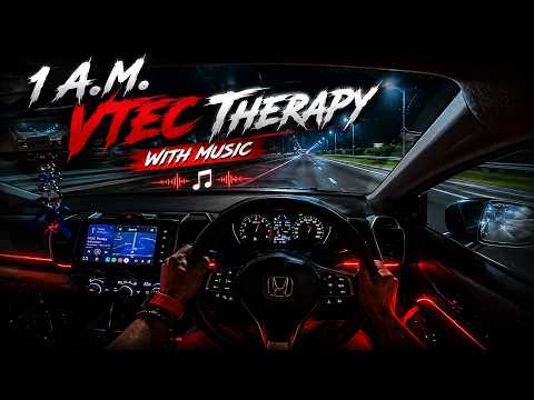 Thumbnail for POV: 1AM VTEC Therapy with Music 🎵 | Honda City Night Drive [4K] by Honda City