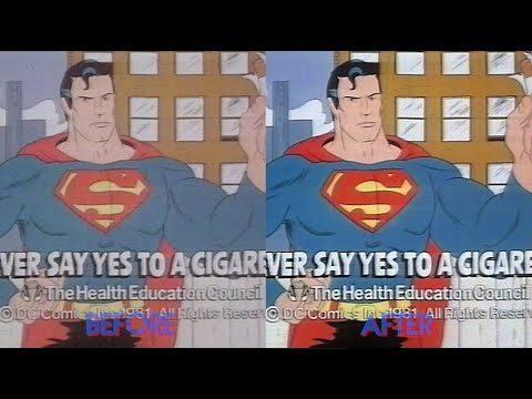 Superman vs Nick O'Teen UK ADVERT - clean up comparison