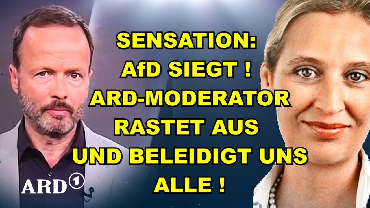 AfD SIEGT! ARD-Mann TOBT & BELEIDIGT UNS!