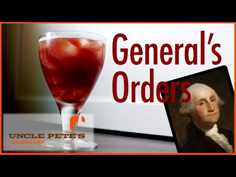 General's Orders Cocktail | Featuring Cherry Bounce!