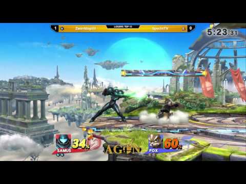 AgonTOYS - Zwirrklop33 (Samus) Vs. SpechtTV (Fox) - Losers Top 12 - Smash 4