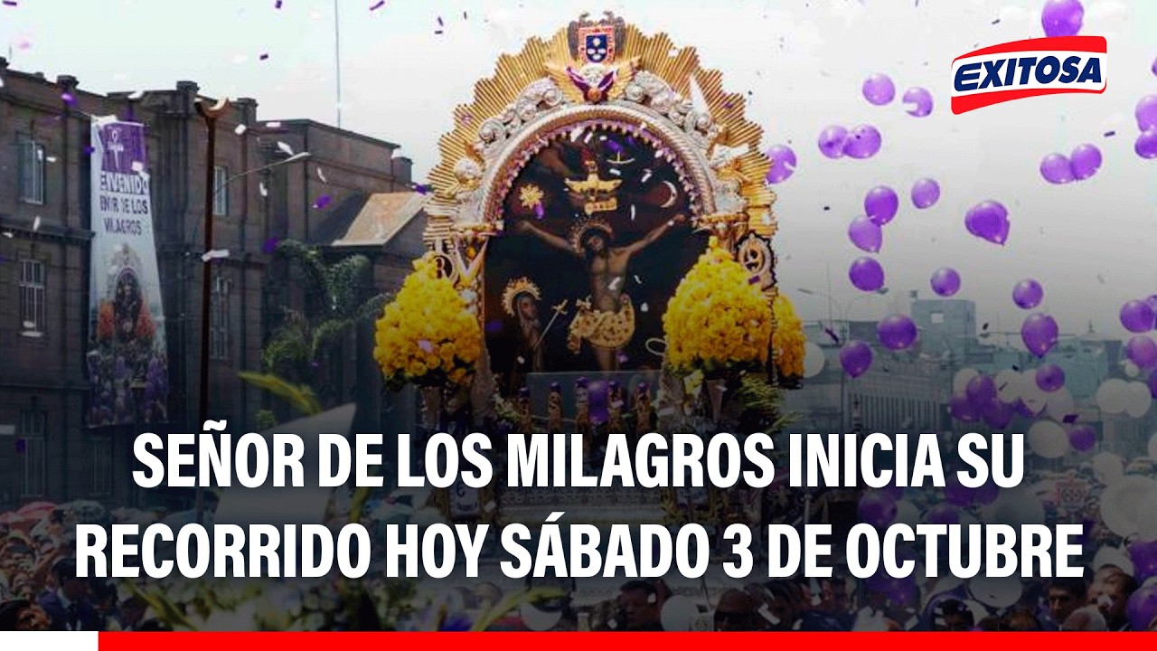 🔴🔵 Señor de los Milagros inicia su recorrido hoy sábado 3 de octubre