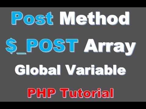 Beginner PHP Tutorial 36 Passing Variable Using POST Variables in PHP