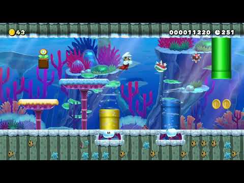 W1-2 Cheap-cheap River by Feather86 🍄 Super Mario Maker 2 #ada 😶 No Commentary