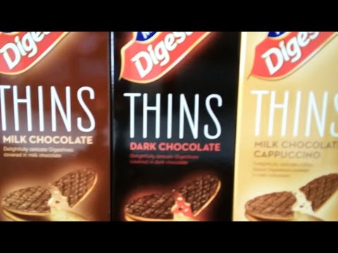 McVitie's Milk, Dark, and Milk Chocolate Cappuccino Digestive Thins Review
