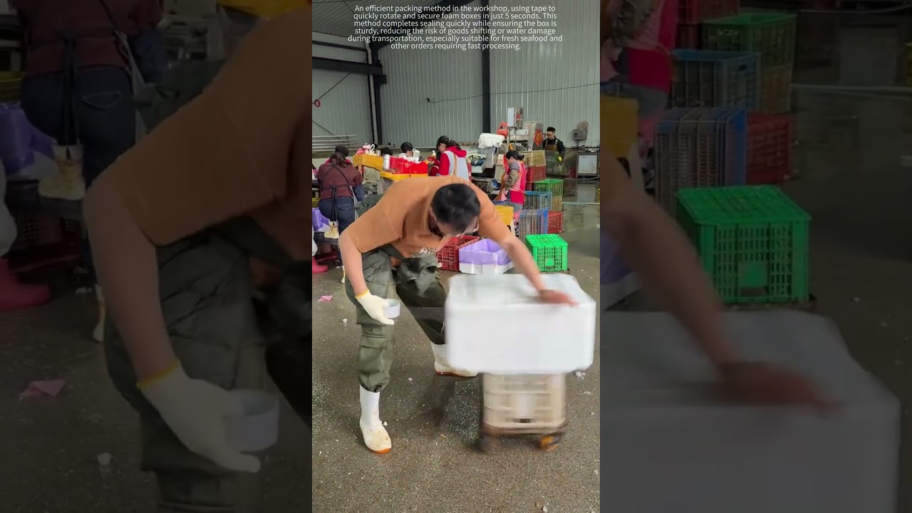 Packing Foam Box in 5 Seconds.⚡😱