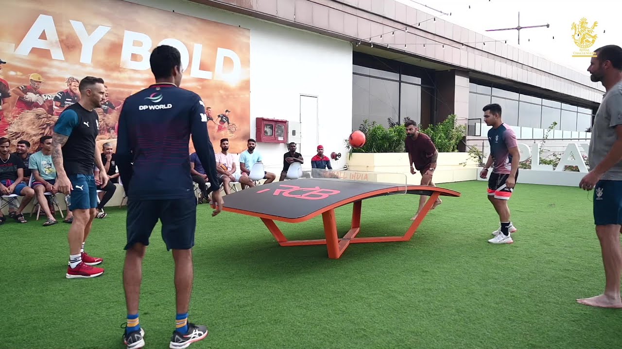 Virat Kohli playing Teqball