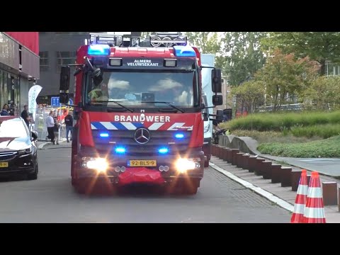 [American Airhorn!] Brandweer Almere TS 25-4133 met spoed naar reanimatie in Almere!