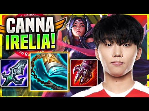 CANNA IS A BEAST WITH IRELIA! - T1 Canna Plays Irelia Top vs Gnar! | Season 11