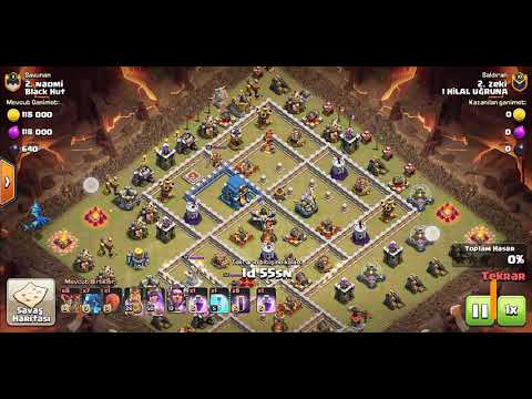 C.O.C 1 HİLAL UĞRUNA KLANI TH12 ELEKTRO EJDER YARASA BÜYÜSÜ SALDİRİSİ...