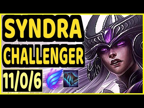 MAPLE (SYNDRA) - 11/0/6 KDA MID CHALLENGER GAMEPLAY - KR