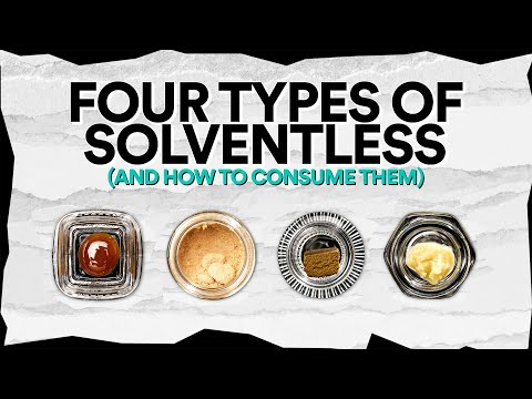 4 Different Types of Solventless Concentrates and How to Consume Them