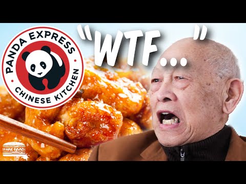 Chinese Grandpa Eats FAKE Chinese Food for the First...