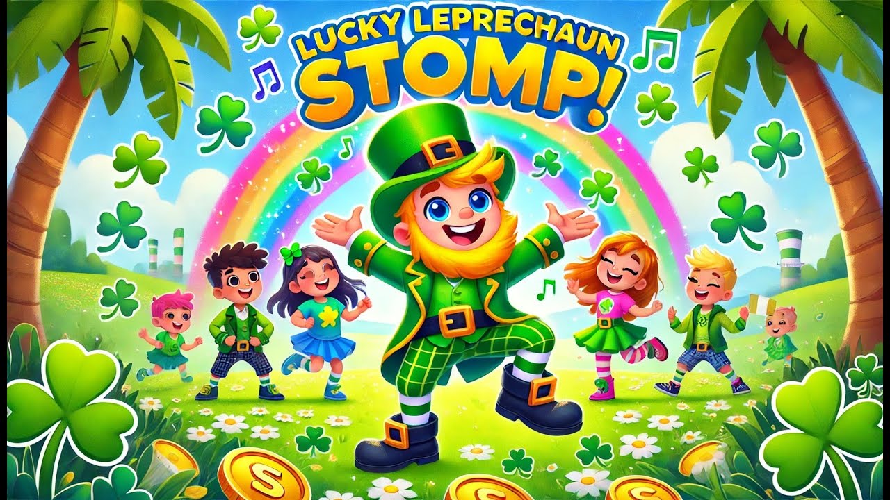 Lucky Leprechaun Stomp! 🍀✨ | A Fun & Catchy St. Patrick’s Day Song for Kids! 🎶💚