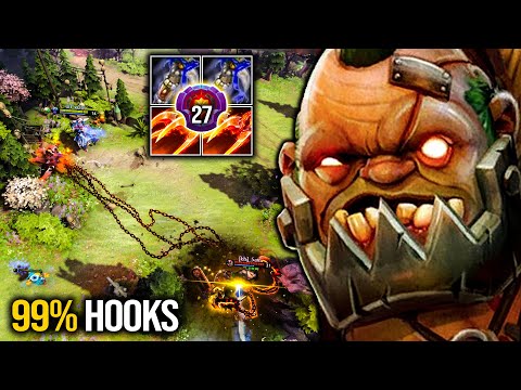 PERFECT Force Staff + Hook | Lvl.27 Master Pudge Pos4 With 99% Accurate Hooks | Pudge Official
