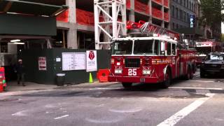 preview picture of video 'FDNY COLLAPSE RESCUE 1 UNIT & FDNY LADDER 25 RESPONDING ON UPPER WEST SIDE OF NEW YORK CITY.'