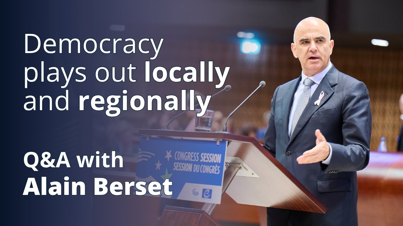 Secretary General Alain Berset @ Congress of Local and Regional Authorities