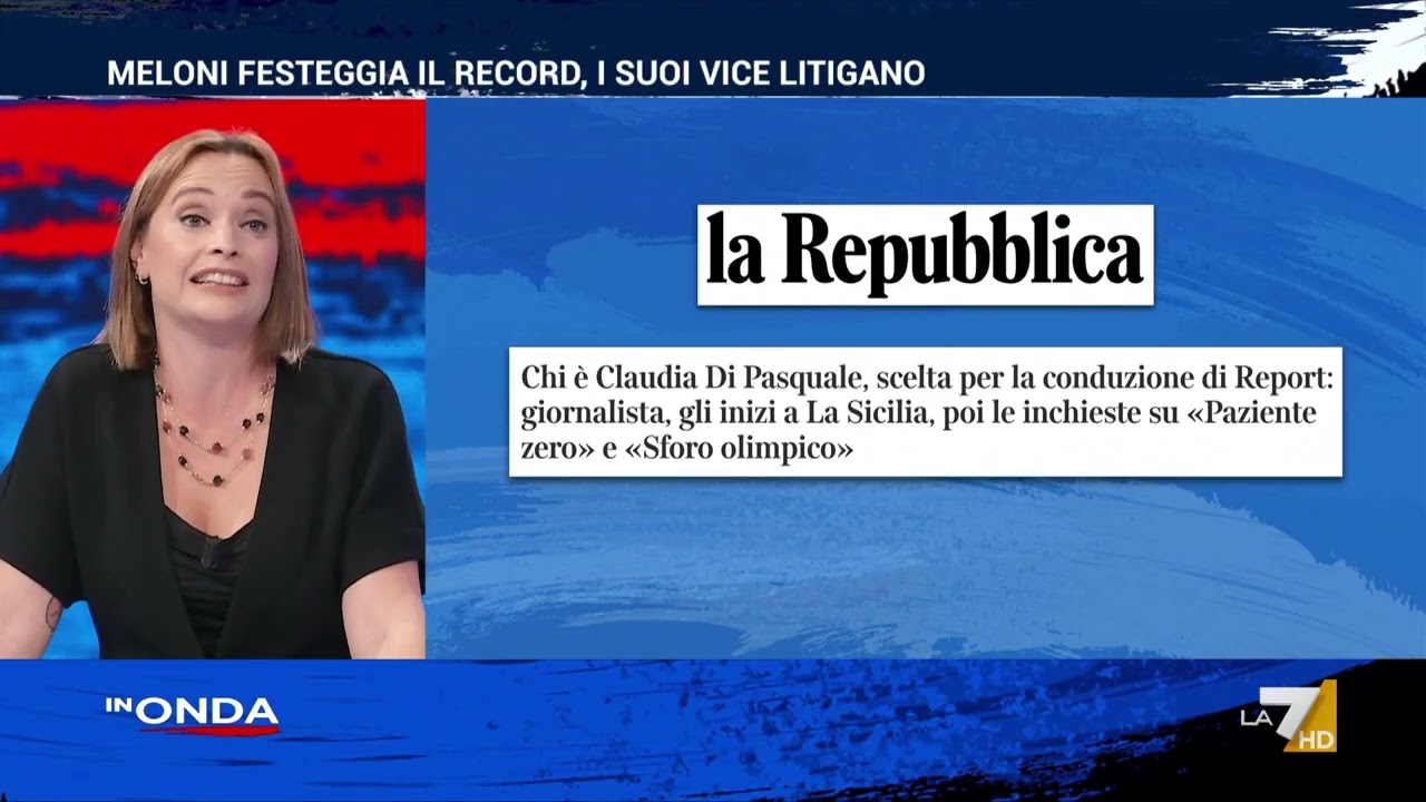 Report, Giulia Merlo sulla scelta di Claudia Di Pasquale: “È una buona notizia, permetterà ...