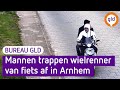 Man op scooter mept wielrenner van zijn fiets | Bureau GLD