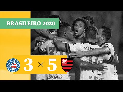 Bahia 3 x 5 Flamengo - Gols - 02/09 - Brasileirão 2020