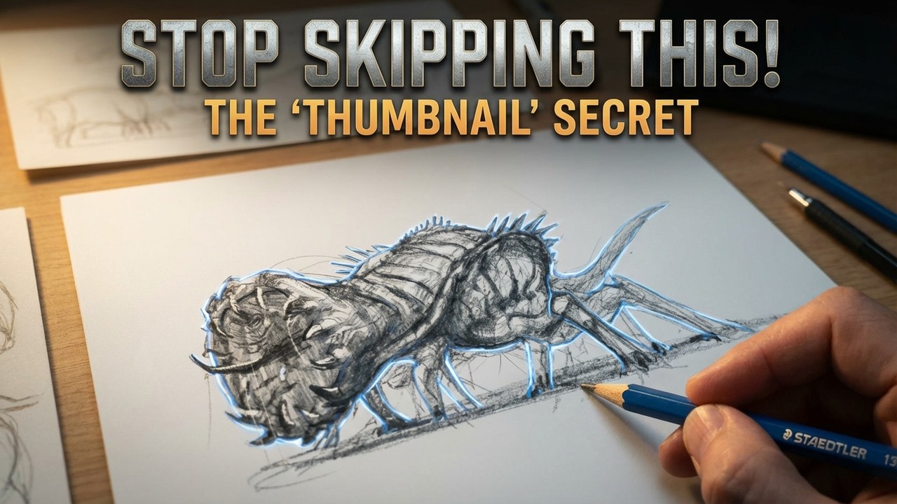 The Drawing Process Every Concept Artist Uses (Most Beginners Skip This)