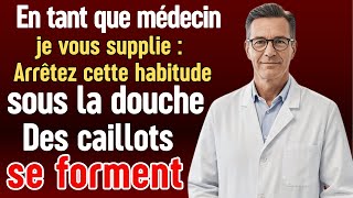 En tant que neurologue, je suis stupéfait : cette habitude sous la douche augmente le risque d'AV...
