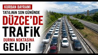 Kurban Bayramı Tatilinin Son Gününde Düzce’de Trafik Durma Noktasına Geldi
