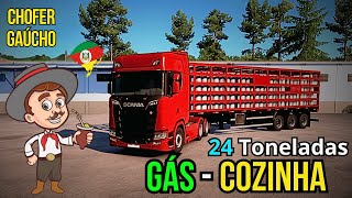 Carga Explosiva no ETS2  24 Toneladas de Gás de Cozinha de Betim até Juatuba – Mapa Minas Gerais